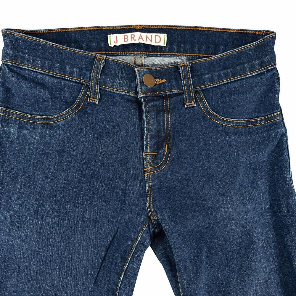 J Brand Super Skinny Jeans Women 25 Blue Starless Stretch Made in California USA - Picture 4 of 10